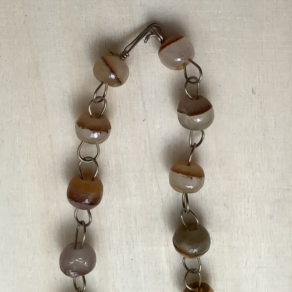 Vintage Genuine Onyx Handcrafted sundisk statement necklace - Picture 10 of 10